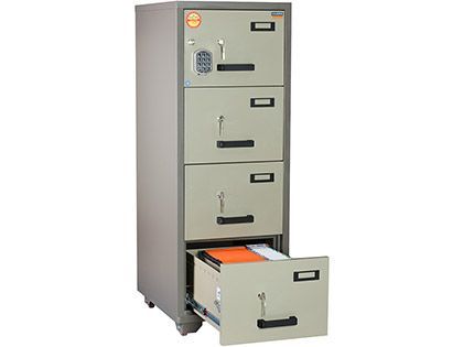 Flame retardant file cabinet VALBERG FC  4E-KK