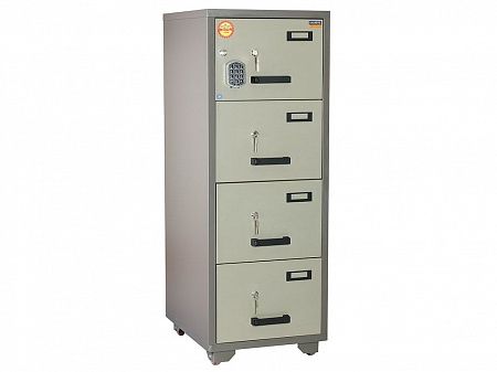 Flame retardant file cabinet VALBERG FC  4E-KK